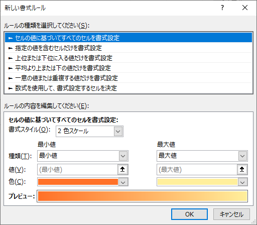 条件付き書式